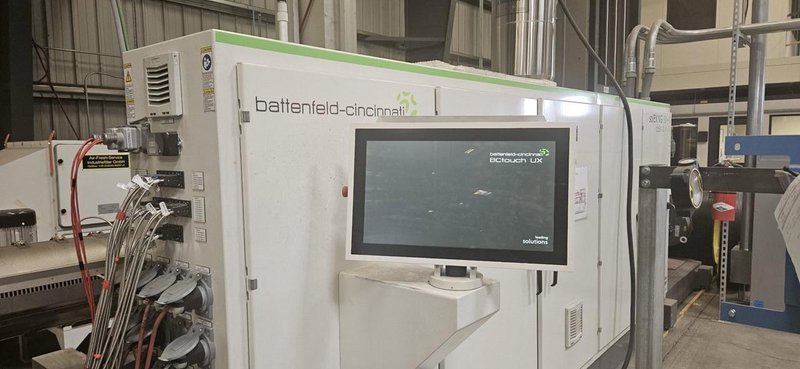 Battenfeld Helix II 630 VFI+FDC Pipe Extrusion Line, 2020 – solEx NG-90 Single Screw Extruder, Feeders, Vac Tanks, CoolTanks