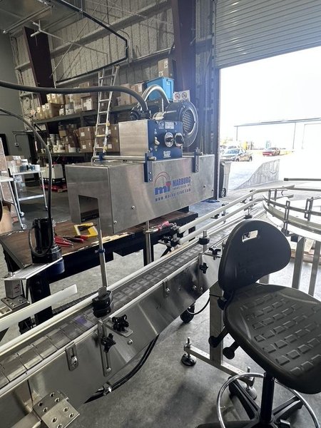 Inline Filling Systems Complete Used Bottling &amp; Labeling Line for Spirits (GNS 80 Proof Vodka) – Labeler, Filler, Capper, Conveyor, Heat Tunnel, Turntables &amp; More – C1D2 Hazardous Location Rated, 2024