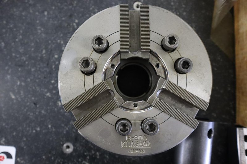 Kitagawa B-206 6" 3-Jaw Chuck wiht Assorted Steel and Aluminum Jaws and More.- Auction Item