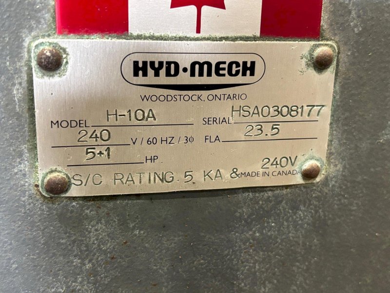 10&quot; X 10&quot; HYD-MECH MODEL #H-10A FULLY AUTOMATIC HORIZONTAL BANDSAW: YOBRO #23880