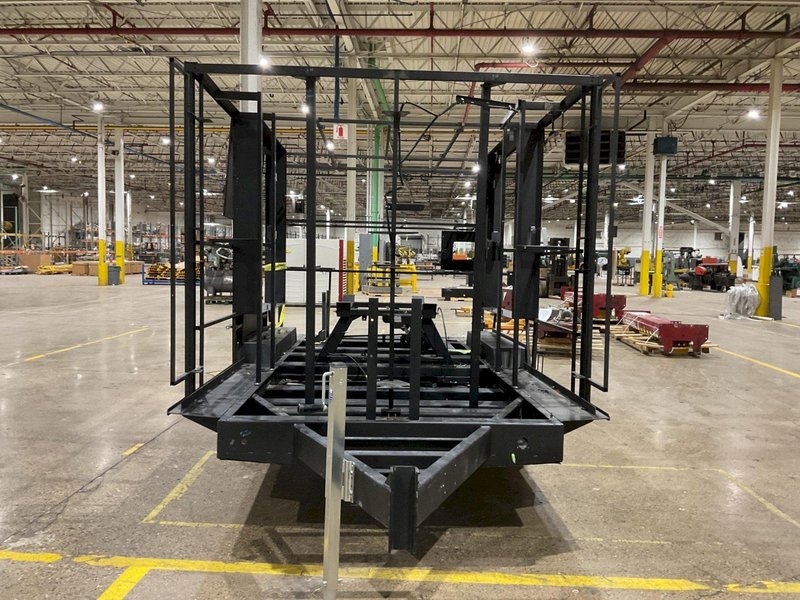 CUSTOM CAGE TRAILER (NO HITCH) 160” x 92” BED USED