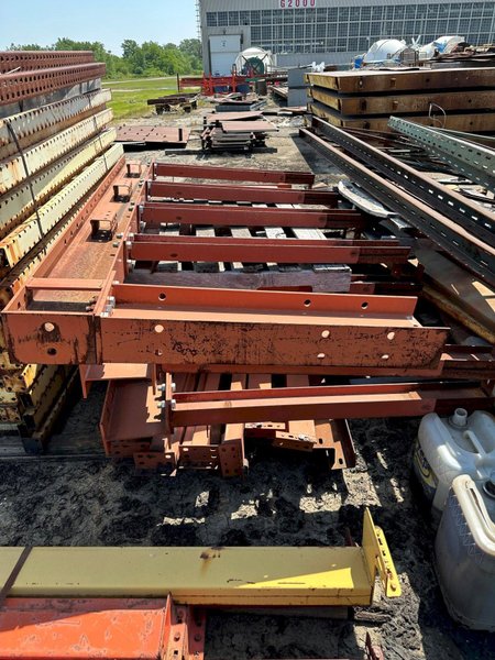 8' T X 44" D X 12' LONG CANTILEVER MATERIAL STORAGE RACK. STOCK # 0626323