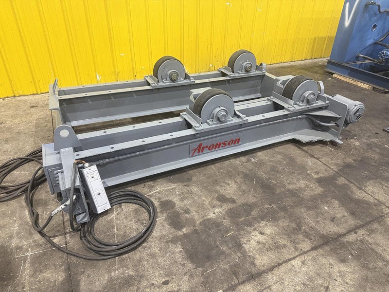 20,000 LB (10 TON) ARONSON MODEL #WRD10 POWERED TANK TURNING ROLLS, DRIVE &amp; IDLER: YOBRO #25144