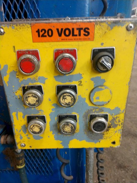 72" WIDE X .060" EGAN PRESS PARTNER  MODEL #S25-872 8 ROLL POWERED COIL STRAIGHTENER : STOCK #13907