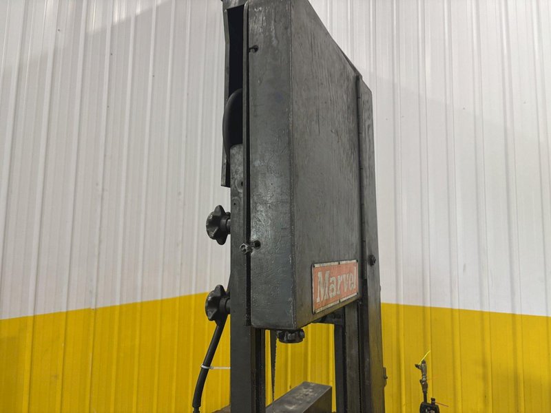 18” X 20” MARVEL MODEL #81/M4 AUTOMATIC MITRE HEAD VERTICAL BAND SAW &amp; FEED TABLE: STOCK #23277