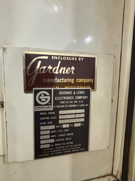 7' x 15" GIDDINGS &amp; LEWIS MODEL #962 G&amp;L RADIAL DRILL: YOBRO #24530