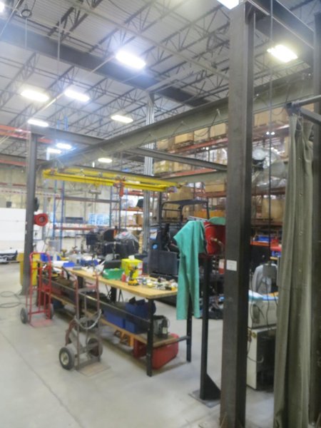 Overhead Shop Crane - Approx 34&#039; X 24&#039; area with (2) Single Girder Underslung Bridges, 1-CM Lodestar 1/2 Ton &amp; 1-Duff Lynx 1/2 Ton Electric Hoists- Auction Item