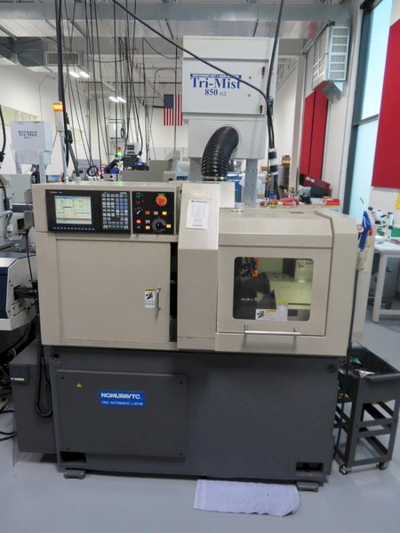 Nomura NN-16SB6 Type 3 CNC Swiss Type Automatic Screw Machine with Mitsubshi M70 CNC Control, Edge Bar Feed, MP High Pressure Coolant and MORE!- Auction Item