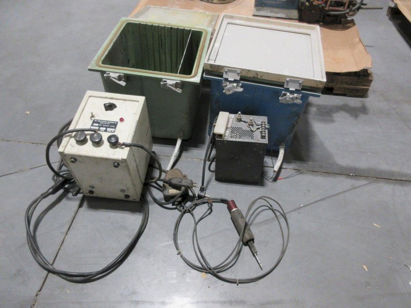 Electroplating Tanks (2) with Luma Electric Model 631 &amp; Nemic FS-300A-24 Power Supply- Auction Item