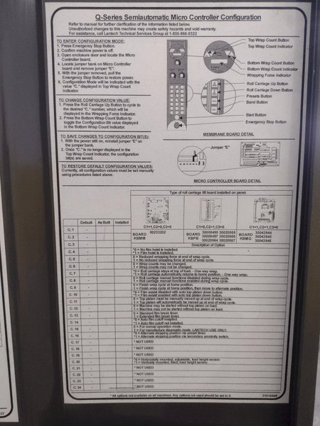 LANTECH MODEL #Q300 PALLET WRAPPER: YOBRO #25268