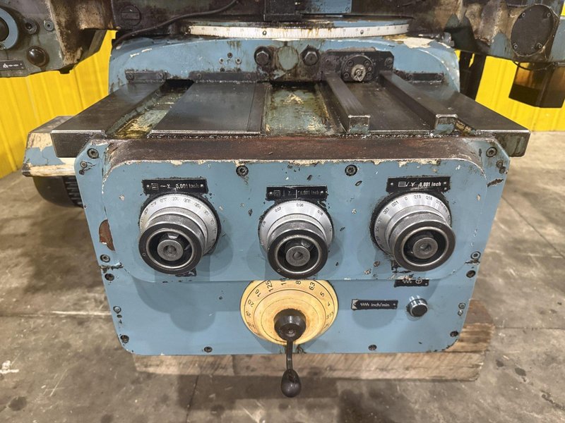 70" X 18" HECKERT MODEL #FU-400E UNIVERSAL MILL, VERTICAL HEAD &amp; CNC FANUC CONTROL: YOBRO #25329