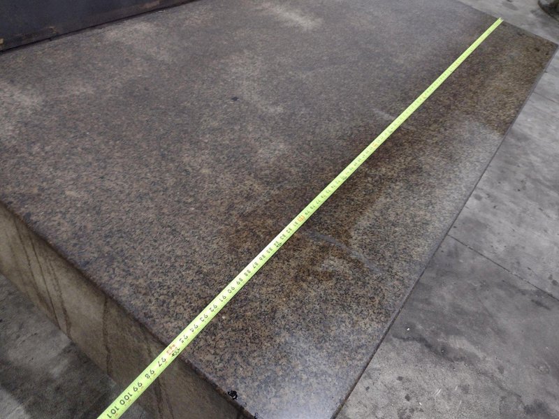 96" X 48" X 16" HERMAN GRANITE SURFACE PLATE W/ STAND: STOCK #23472