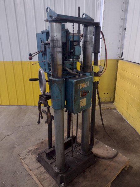 6-3/4" T-DRILL MODEL #T-150 PIPE COLLARING MACHINE WITH T-DRILL EC-150 END PROCESSING ATTACHMENT: STOCK #15864