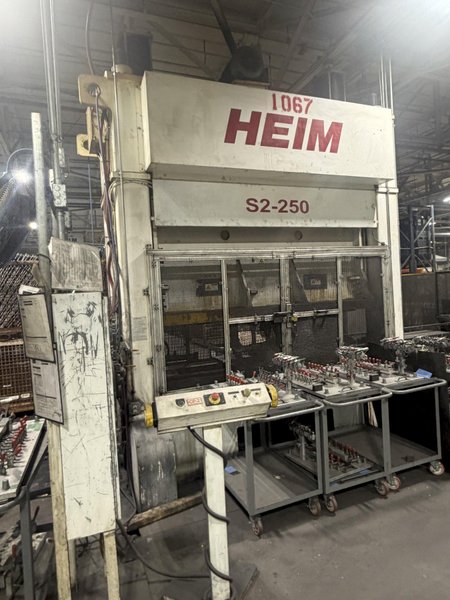 HEIM MODEL #S2-250 SSDC 6" STROKE PRESS: YOBRO #24924