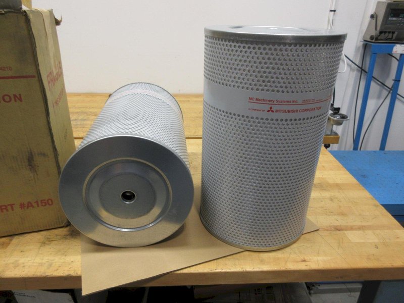Mitsubishi Wire EDM Filtration Canisters, Part #A150, (2 pcs) ***New In Box** 12" Dia x 20"H- Auction Item