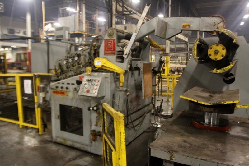 20000# X 42&#039; X .060&#039; AUTOMATIC FEED COIL REEL, CAR, &amp; STRAIGHTENER: #64