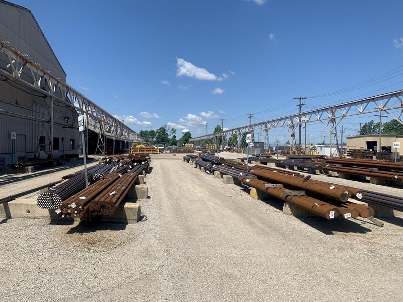 10 TON X 60' X 1000' P&amp;H OVERHEAD SELF STANDING YARD CRANE SYSTEM: STOCK #13150