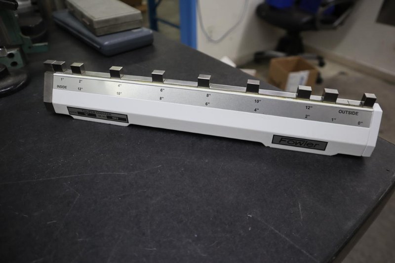Fowler 12" Precision Caliper Standard in Wood Case- Auction Item