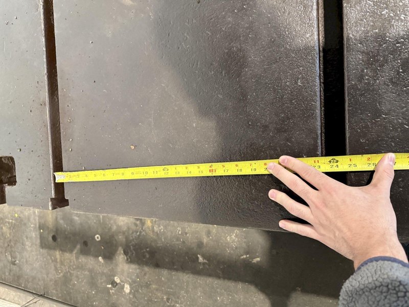 60" X 90" X 14" T-SLOTTED FLOOR PLATE. STOCK # 0632221