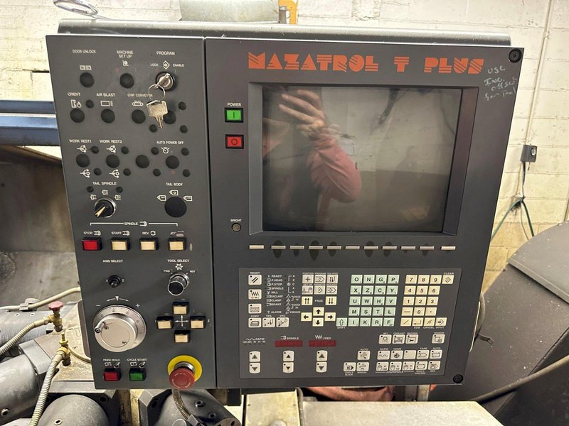 MAZAK POWERMASTER PMNX-1600 HOLLOW SPINDLE CNC TURRET LATHE. STOCK # 0207223