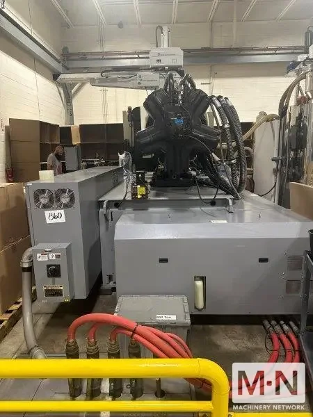 946 TON 252 OZ NISSEI MODEL FVX860III-600L INJECTION MOLDING MACHINE MFG 2016