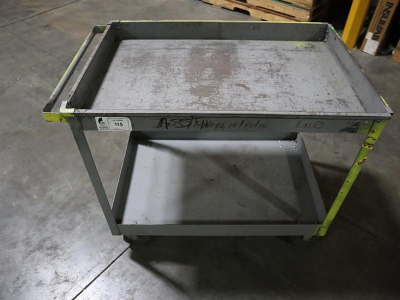 Metal Shop Cart 40"x25"x32"- Auction Item