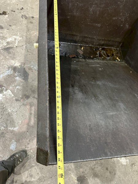 1/2 YARD (46" x 36" x 30") X 5000 LBS AMERICAN PORTABLE DUMP HOPPER ON CASTERS: STOCK 20071