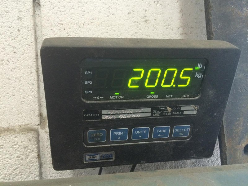 5,000 LBS INSCALE DIGITAL PLATFORM FLOOR SCALE: STOCK 59406