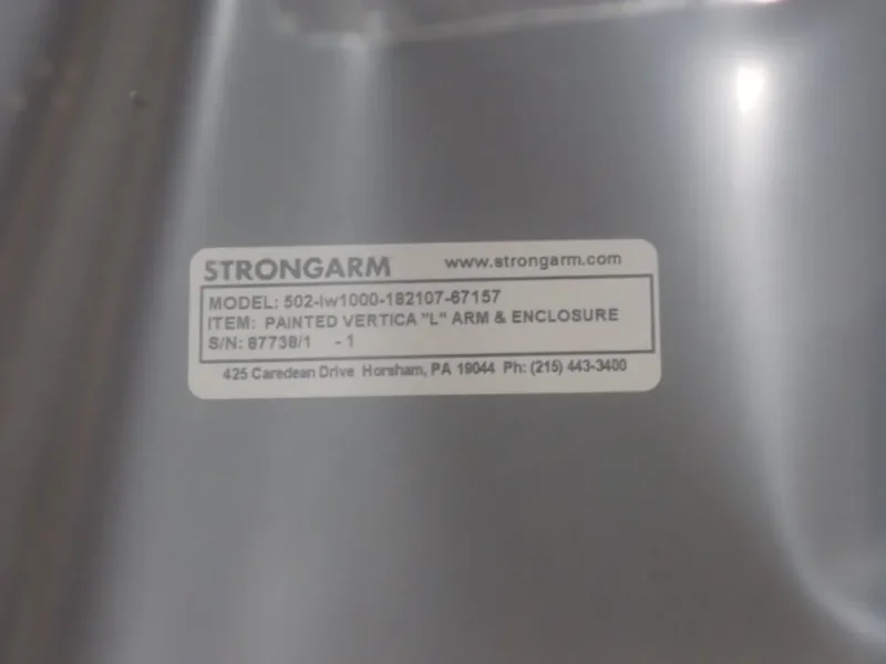 STRONGARM 17" X 20" X 7" VERTICA "L" ARM &amp; ENCLOSURE  -  502-lw1000-182107-87157