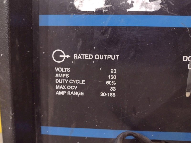 1 PHASE MILLER MODEL MILLERMATIC 185 STOCK 903497 MIG WELDER: YOBRO #24382