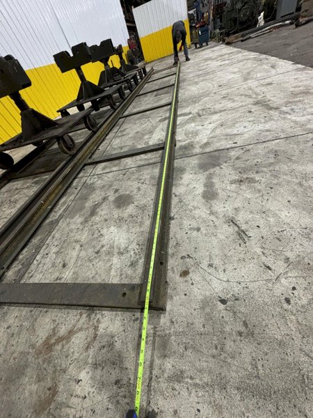 12&quot; HOLLOW SPINDLE DRILCO ROTARY PIPE WELDING POSITIONER W/ MOBILE PIPE STANDS: STOCK #21898