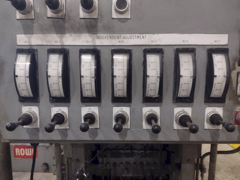 60" X .057" HERR-VOSS MODEL #66/1.156-19/9 4-HIGH BACKED UP PRECISION COIL LEVELER: YOBRO #25004