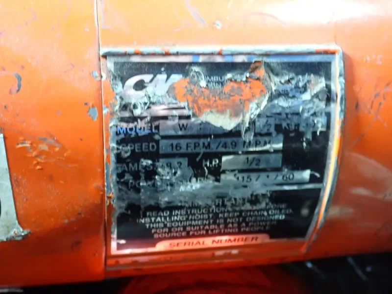 CM 1/2 TON HOIST  -  WF