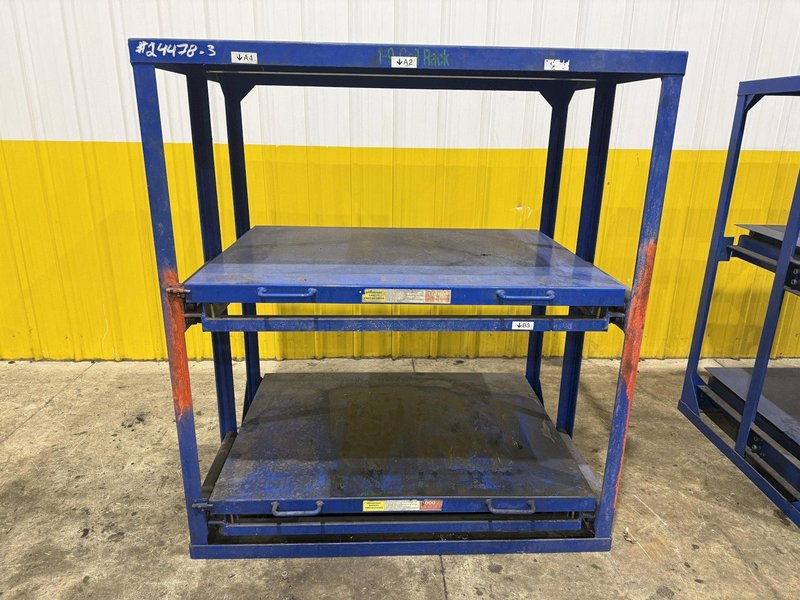 (4) 1,000 LB CAPACITY DIE RACKS W/ SLIDING SHELVES: YOBRO #24478