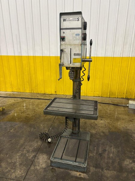 25" WILTON STRANDS MODEL #79208 SINGLE SPINDLE GEARED HEAD DRILL PRESS: YOBRO #24558