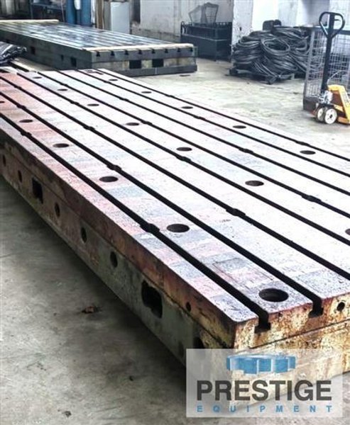 78.74" x 236.22" 15.75" Cast Iron T-Slotted Floor Plates (2-Available)