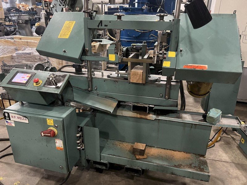 9 x 14 WF WELLS TWIN COLUMN AUTOMATIC HORIZONTAL BANDSAW, MODEL W-9-14A,