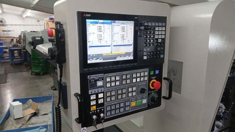 Nomura NN 32YB3, CNC Swiss Screw Machine, 2022 – LNS Alpha 538 Bar Feeder,  TRI-MIST 850 G2 Mist Collector, High Pressure Coolant, LOW HOURS
