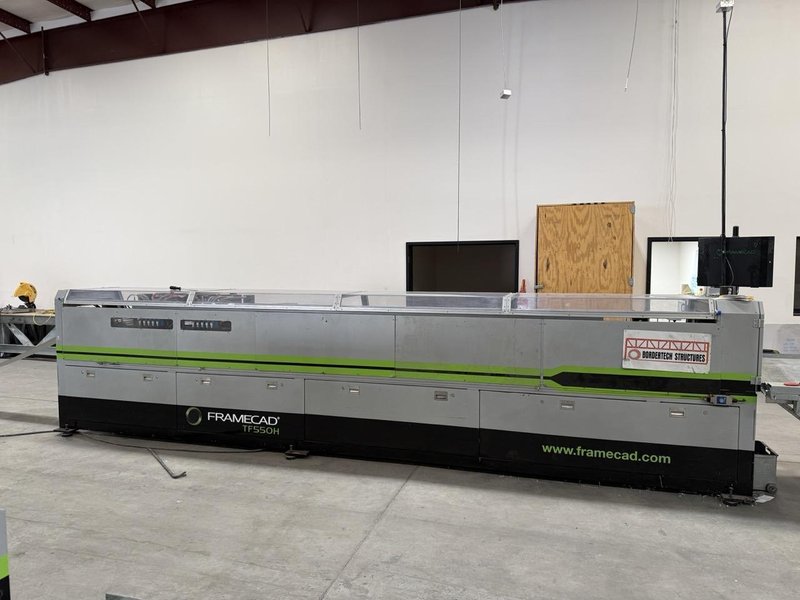 Framecad TF550H Roll Former, 2021 – 3MT HD Powdered Decoiler