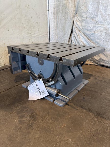 40" X 40" X 16" T-SLOTTED 90 DEGREE TILTING BOX TABLE. STOCK # 0222326