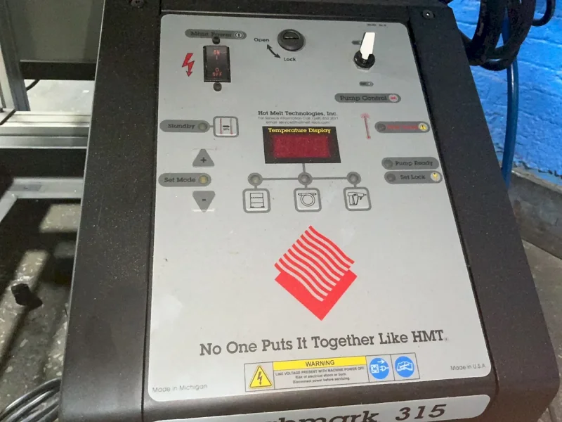 HOT MELT TECHNOLOGIES 37” X 32” BENCHMARK 315 APPLICATOR STATION