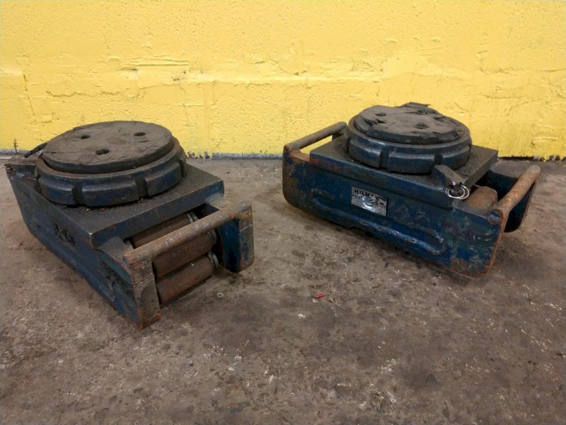 (2) 10 TON HILMAN ROLLERS MODEL #N10-SLP MACHINERY MOVING SKATES: STOCK 12993