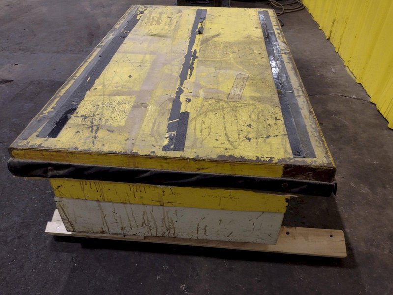 2,500 LBS X 30&quot; X 48&quot; AUTOQUIP MODEL #36S25 HYDRAULIC SCISSOR LIFT TABLE, SINGLE PHASE 110V: STOCK #19783