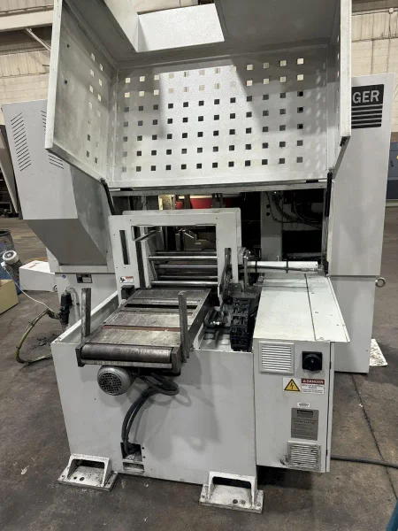 USED BEHRINGER 11.8" X 10.2" DUAL POST AUTOMATIC BANDSAW MODEL HBE 261A, Year: 2021