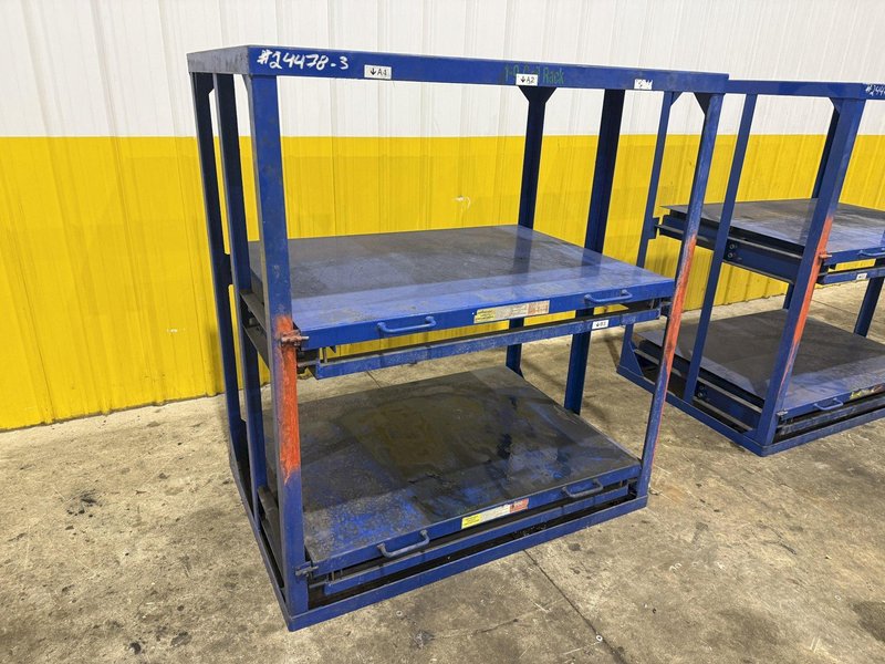 (4) 1,000 LB CAPACITY DIE RACKS W/ SLIDING SHELVES: YOBRO #24478