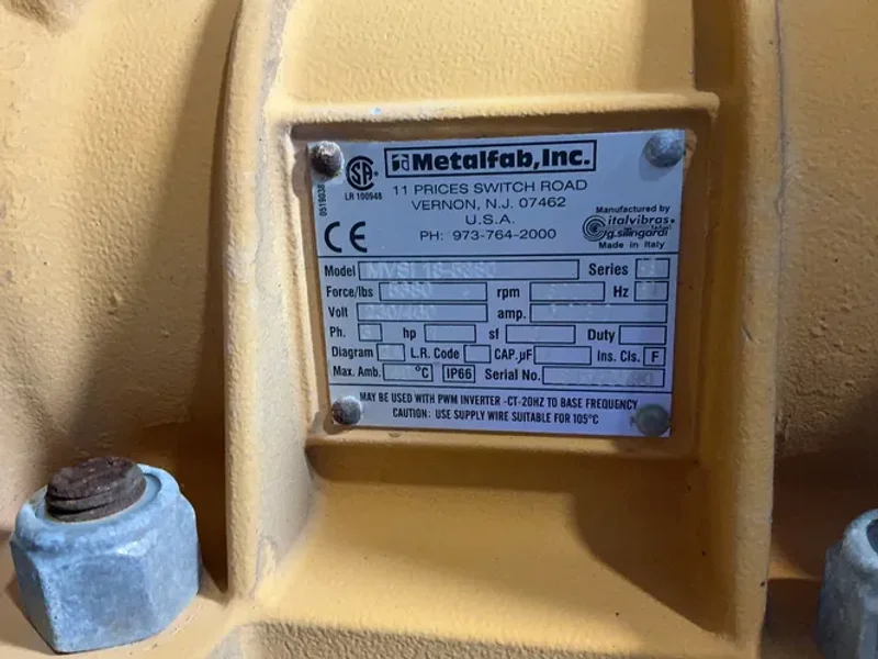 METALFAB, INC 1.42 CU/M BIN ACTIVATOR  -  BA07-J