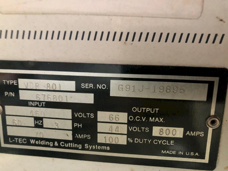L-TEC VCR-801 cv Welder STOCK# 2140