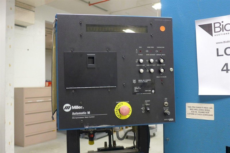 12&quot; ITW WELDING AUTOMATION LATHE, WITH MILLER WELD CONTROLLER &amp; MILLER XMT 304 SERIES ARC WELDER: YOBRO #24402