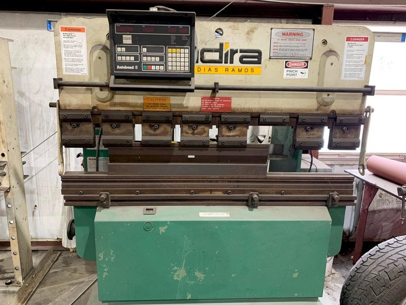 32 TON X 60" ADIRA QHA-3215 UP-ACTING HYDRAULIC PRESS BRAKE. STOCK # 0104221