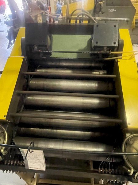 10,000 lbs. x 24&quot; Wide Mecon Model# 100CCS24 Coil Cradle Straightener For Sale, Year 1992